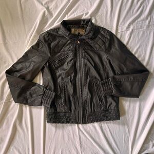 Ci Sono Black Bomber Jacket